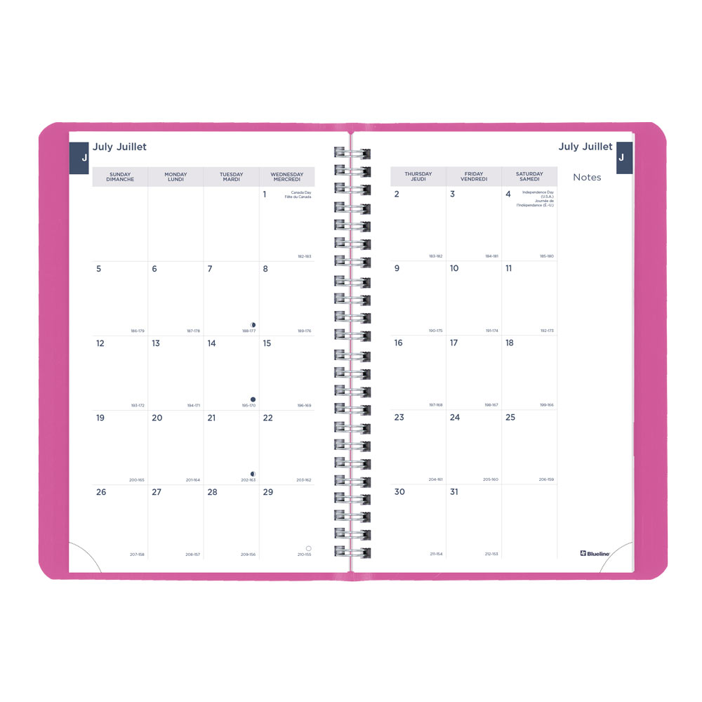 Blueline Academic Weekly Planner, Fashion, 2026-2027 - Bilingual CA101BF.01 #colour_fashion-pink