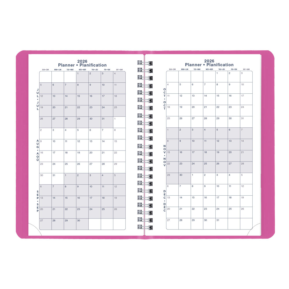 Blueline Academic Weekly Planner, Fashion, 2026-2027 - Bilingual CA101BF.01 #colour_fashion-pink