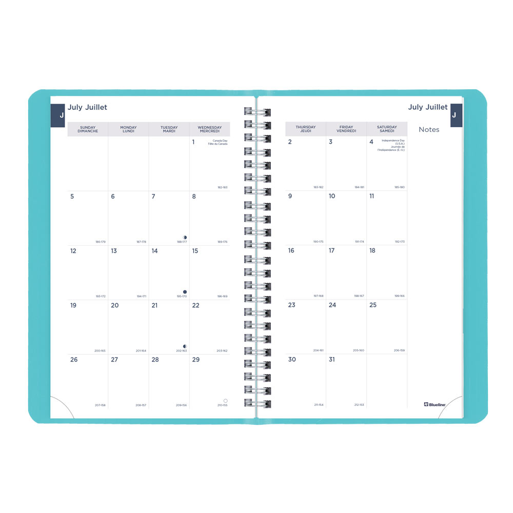 Blueline Academic Weekly Planner, Fashion, 2026-2027 - Bilingual CA101BF.02 #colour_fashion-blue