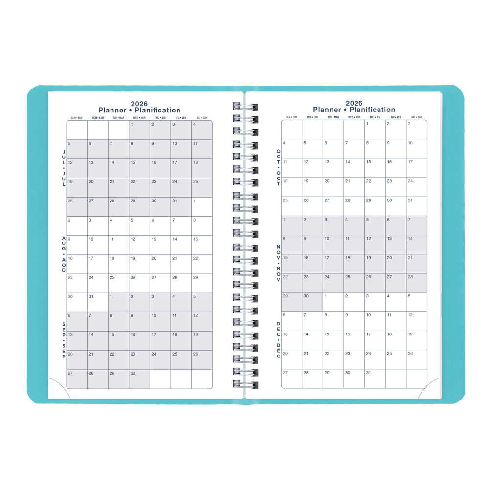 Blueline Academic Weekly Planner, Fashion, 2026-2027 - Bilingual CA101BF.02 #colour_fashion-blue