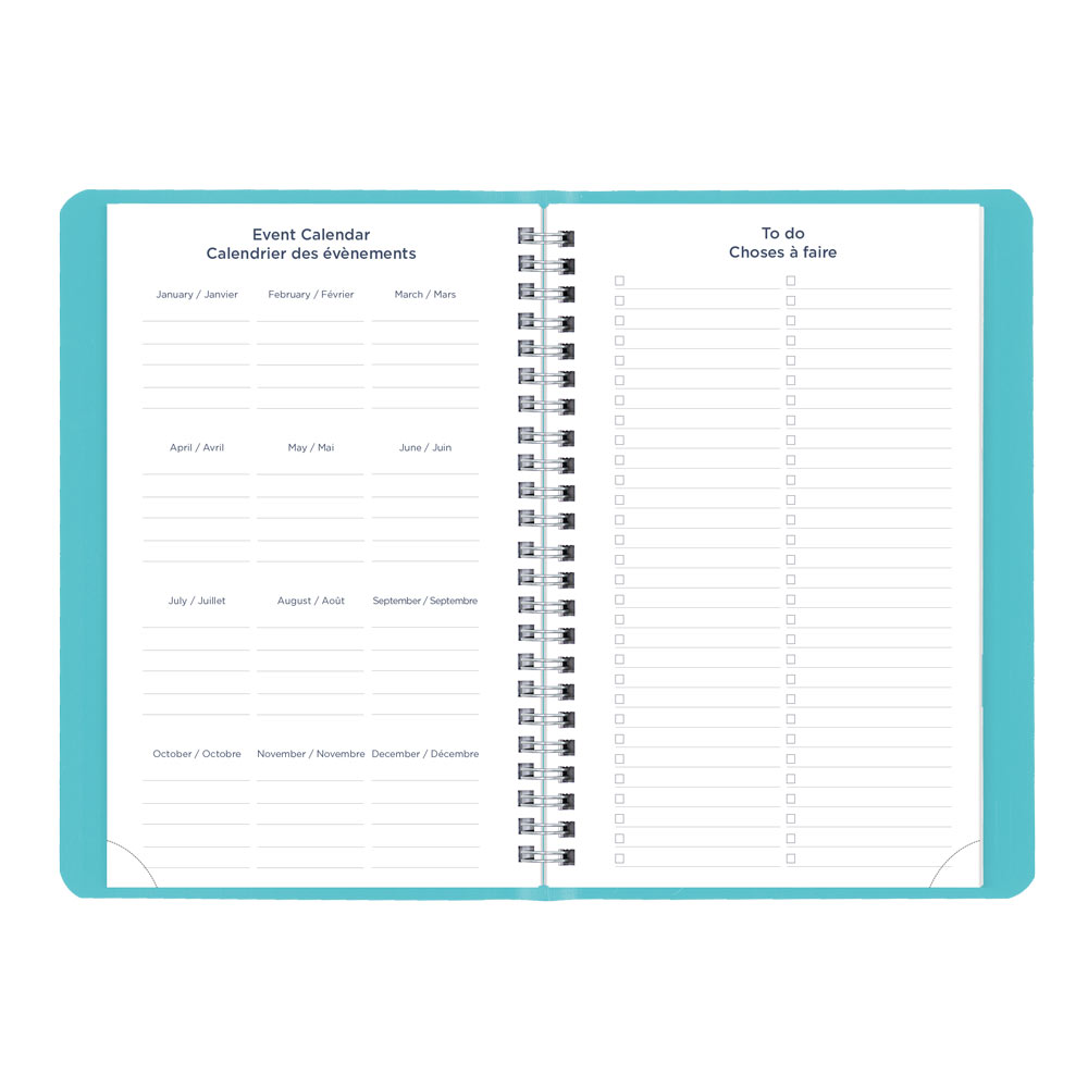 Blueline Academic Weekly Planner, Fashion, 2026-2027 - Bilingual CA101BF.02 #colour_fashion-blue