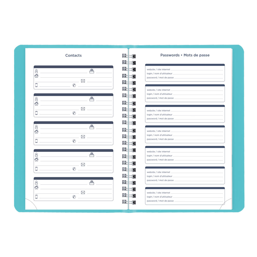 Blueline Academic Weekly Planner, Fashion, 2026-2027 - Bilingual CA101BF.02 #colour_fashion-blue