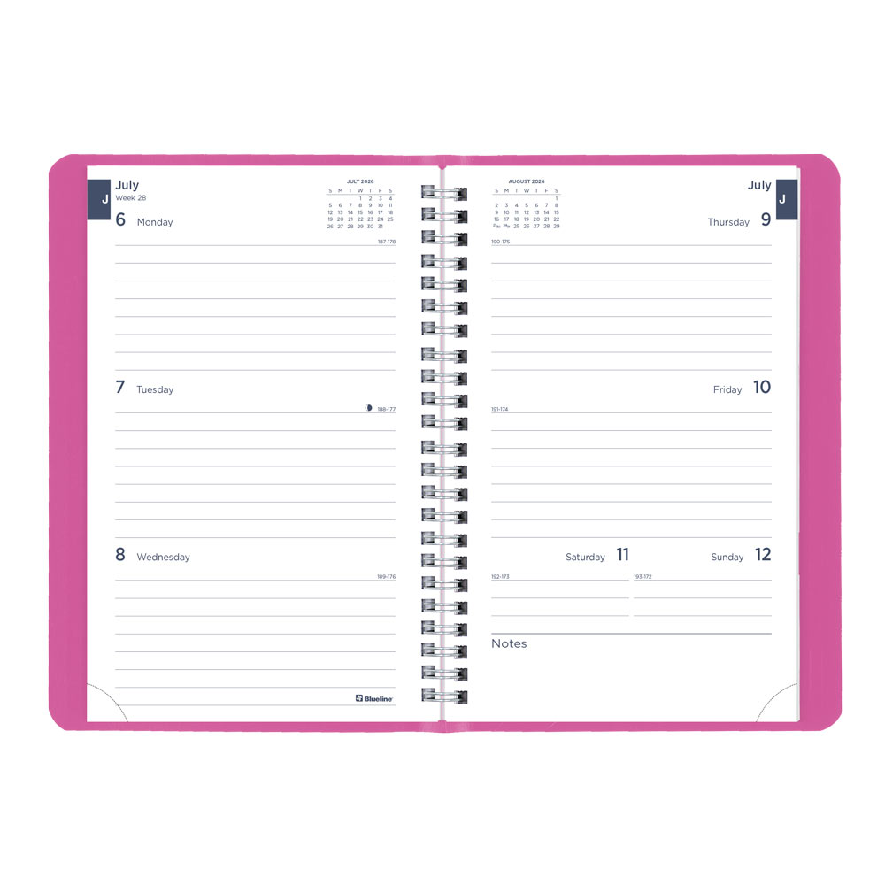 Blueline Academic Weekly Planner, Fashion, 2026-2027 CA101F.01 #colour_fashion-pink