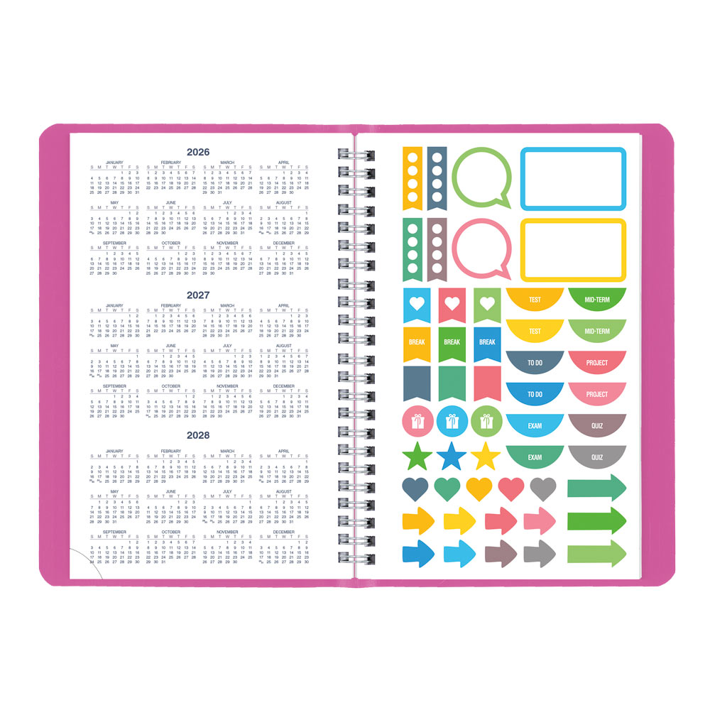 Blueline Academic Weekly Planner, Fashion, 2026-2027 CA101F.01 #colour_fashion-pink