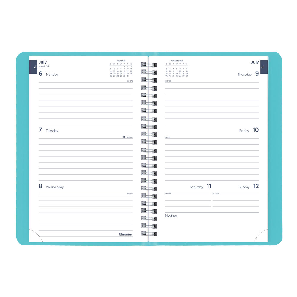 Blueline Academic Weekly Planner, Fashion, 2026-2027 CA101F.02 #colour_fashion-blue