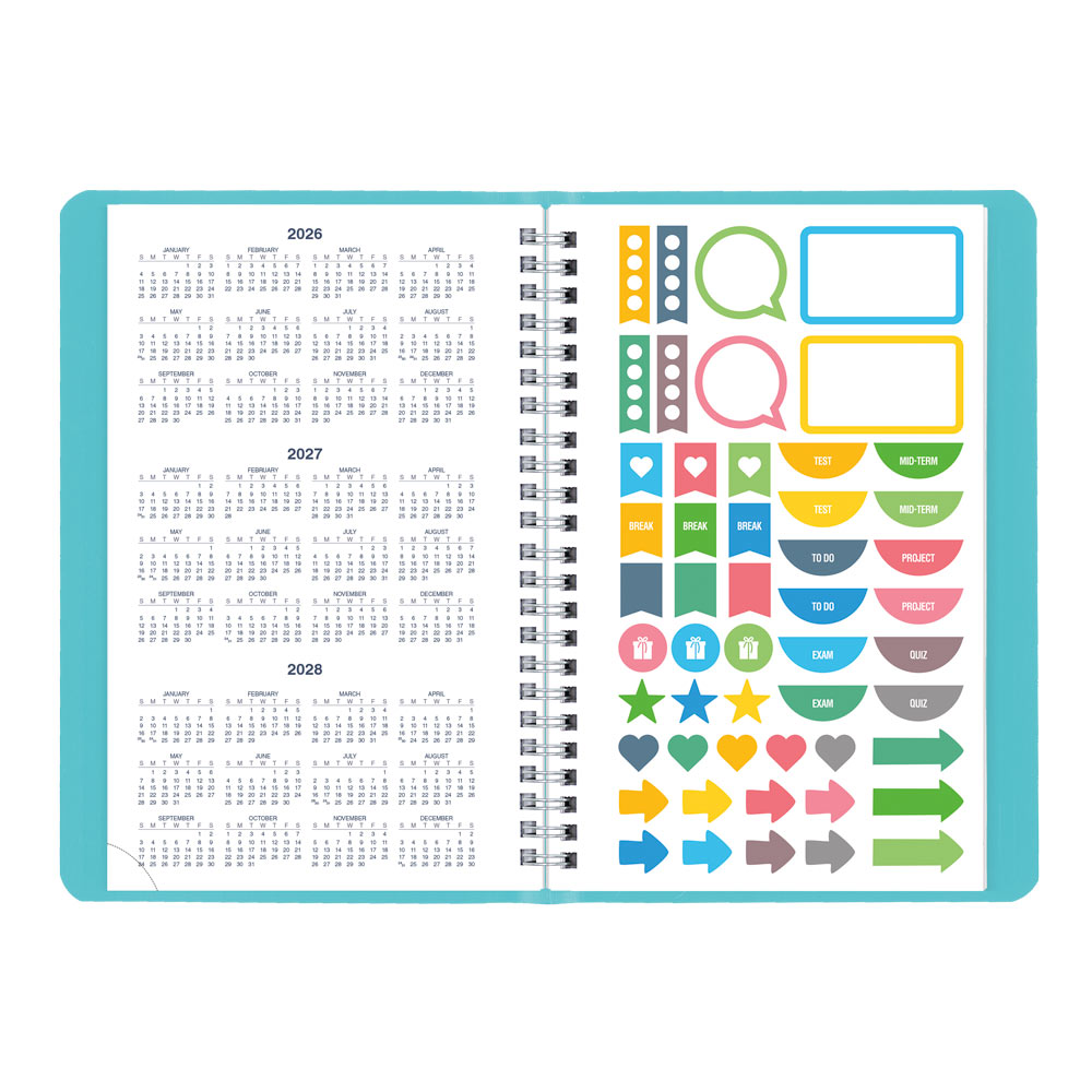 Blueline Academic Weekly Planner, Fashion, 2026-2027 CA101F.02 #colour_fashion-blue