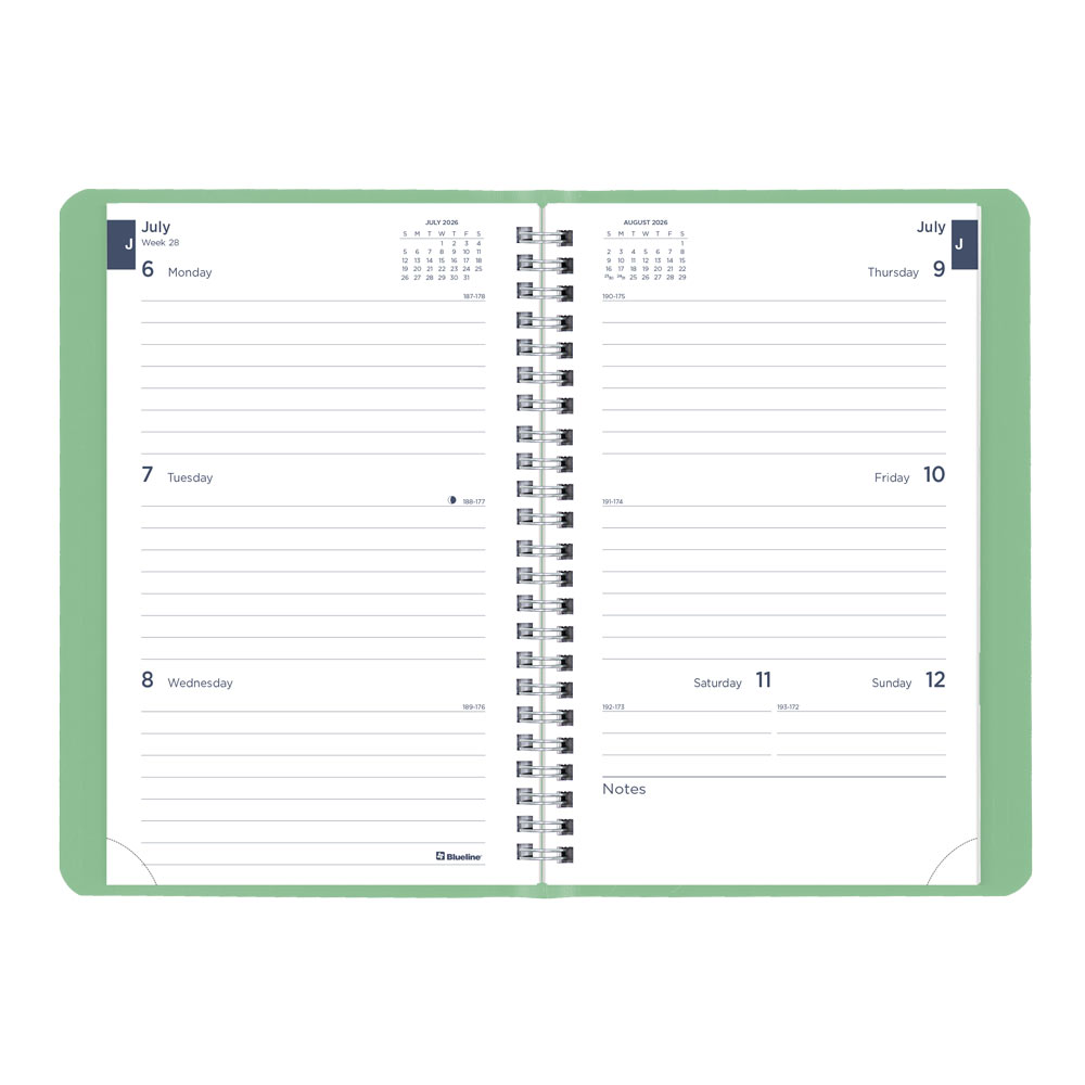 Blueline Academic Weekly Planner, Fashion, 2026-2027 CA101F.03 #colour_fashion-green