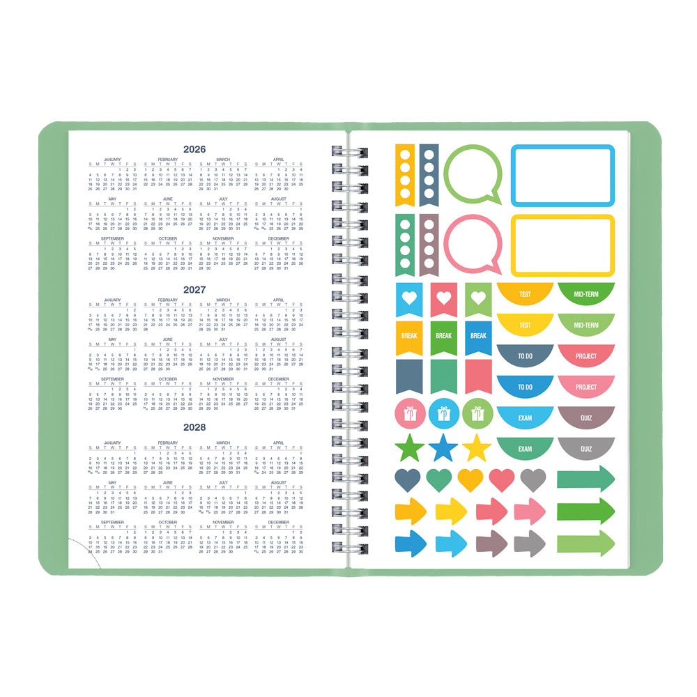 Blueline Academic Weekly Planner, Fashion, 2026-2027 CA101F.03 #colour_fashion-green