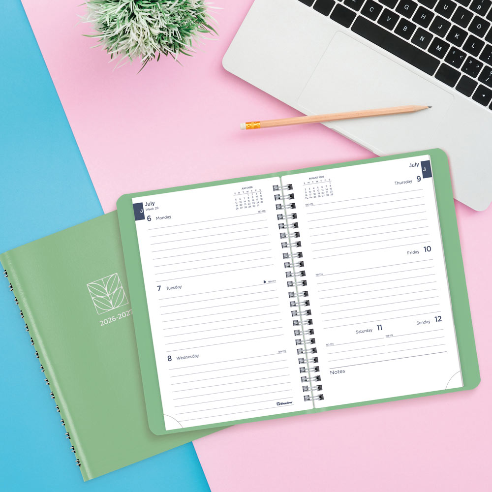 Blueline Academic Weekly Planner, Fashion, 2026-2027 CA101F.03 #colour_fashion-green