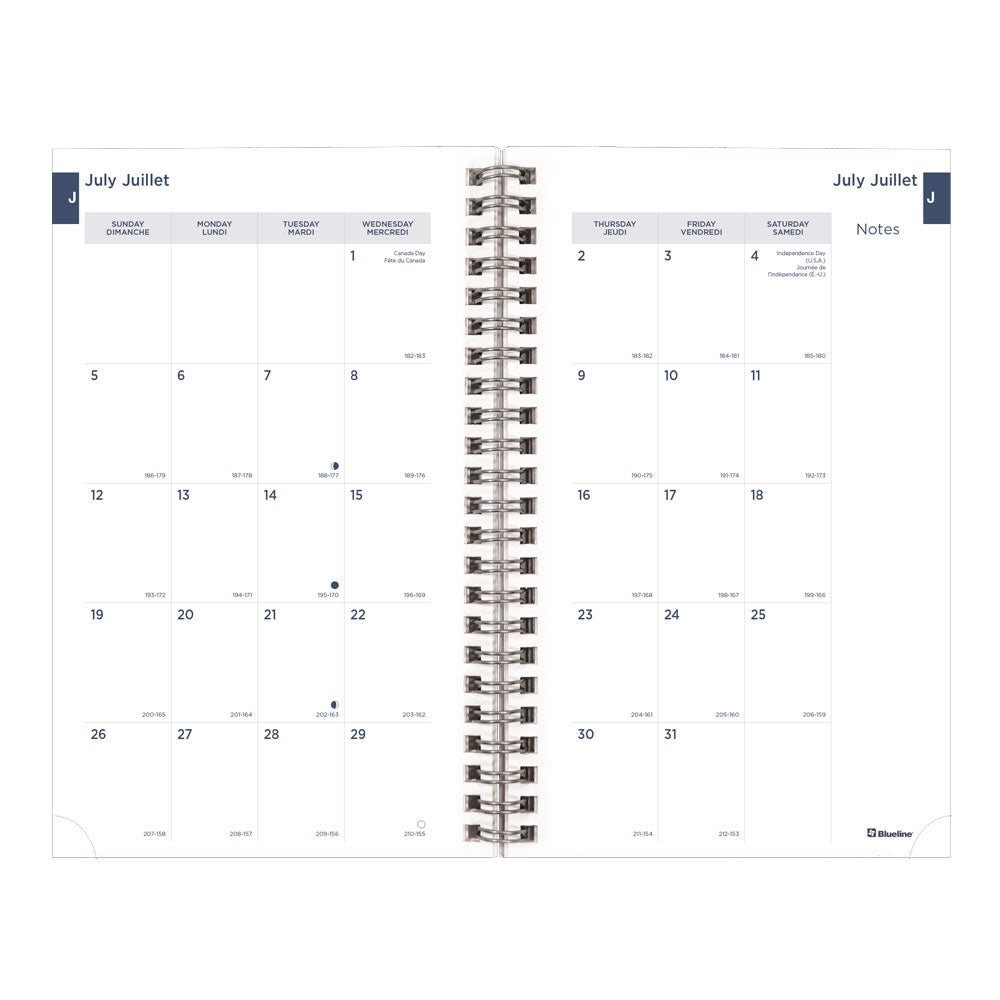 Blueline Academic Weekly Planner, Animal, 2026-2027 - Bilingual CA114BPA.01 #colour_cat