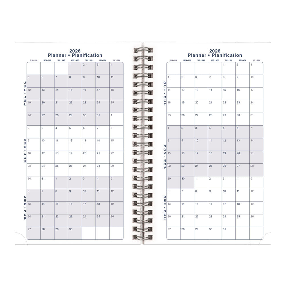 Blueline Academic Weekly Planner, Animal, 2026-2027 - Bilingual CA114BPA.01 #colour_cat