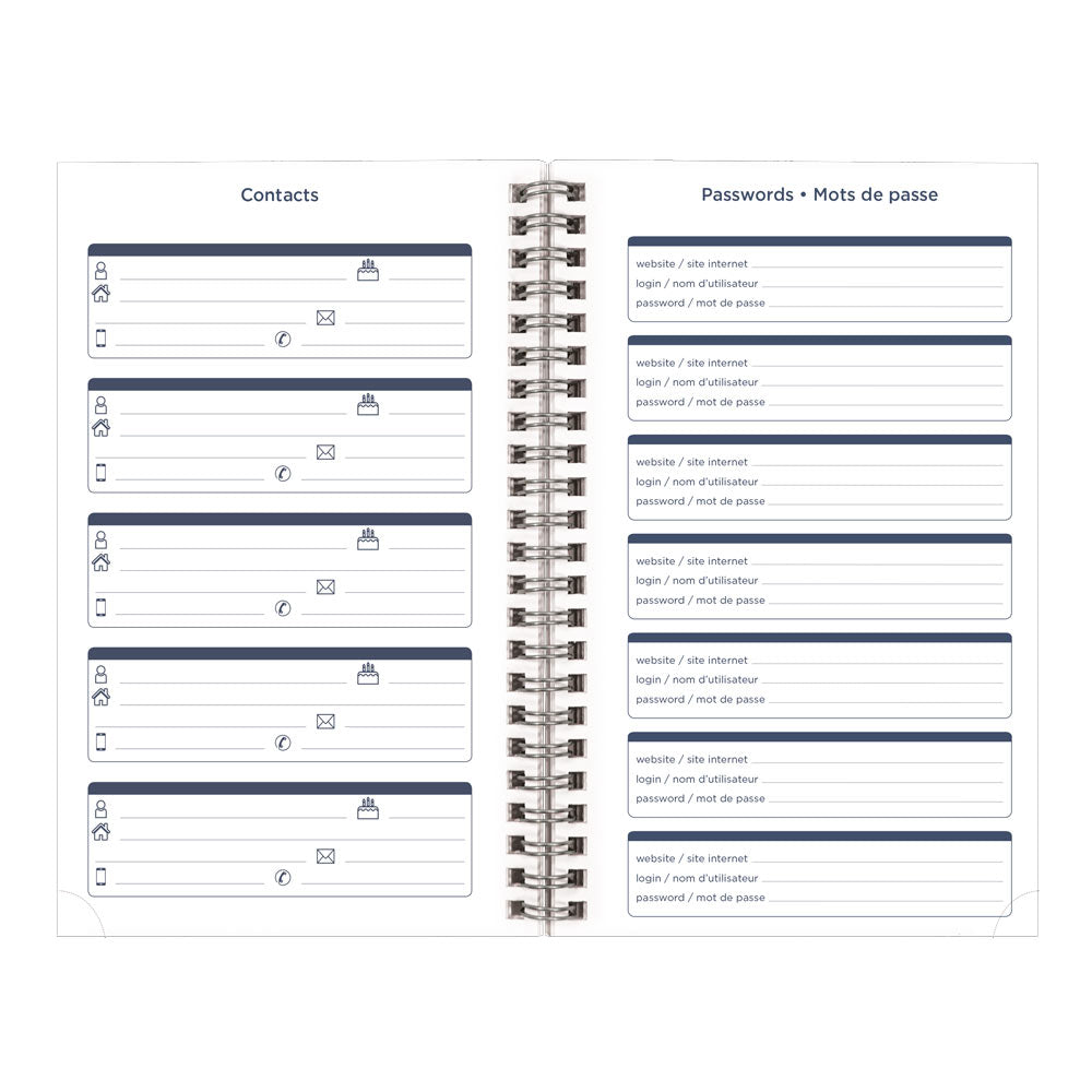 Blueline Academic Weekly Planner, Animal, 2026-2027 - Bilingual CA114BPA.01 #colour_cat