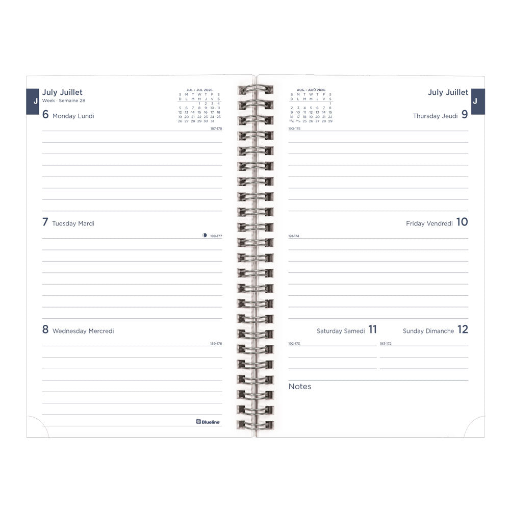 Blueline Academic Weekly Planner, Animal, 2026-2027 - Bilingual CA114BPA.02 #colour_dog