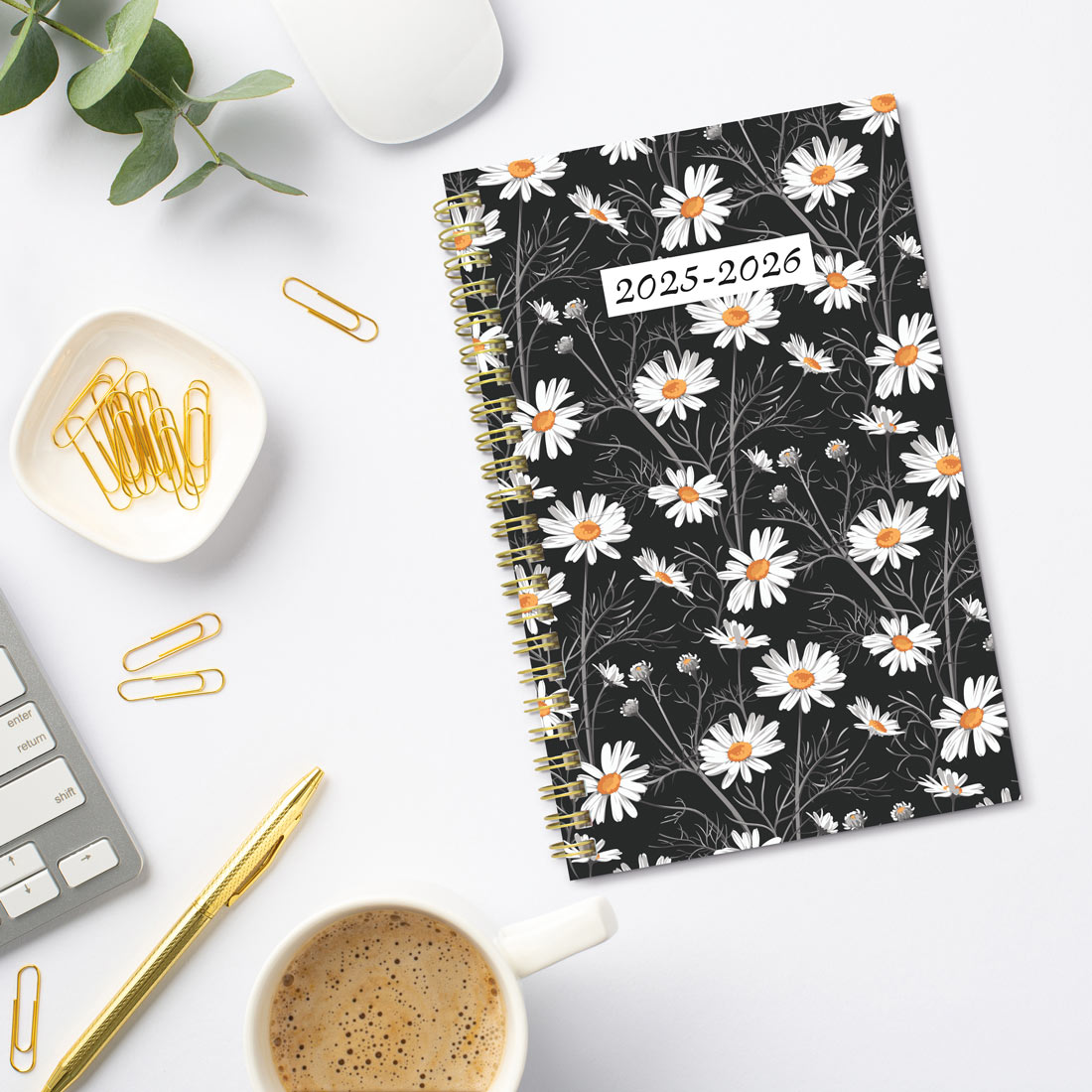 Academic Weekly Planner, Blossom, 2025-2026 - Bilingual - Blueline CA114BPG-26 #colour_blossom white
