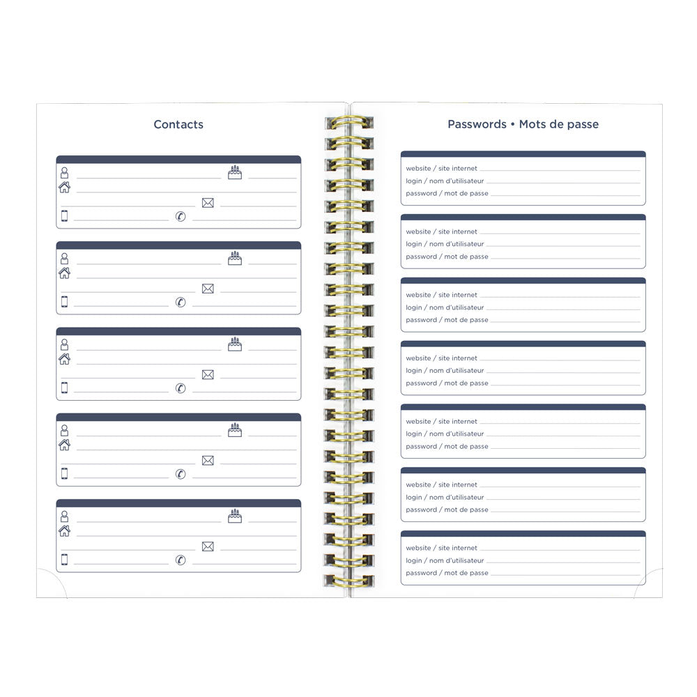 Blueline Academic Weekly Planner, Nautical, 2026-2027 - Bilingual CA114BPH.03 #colour_shells