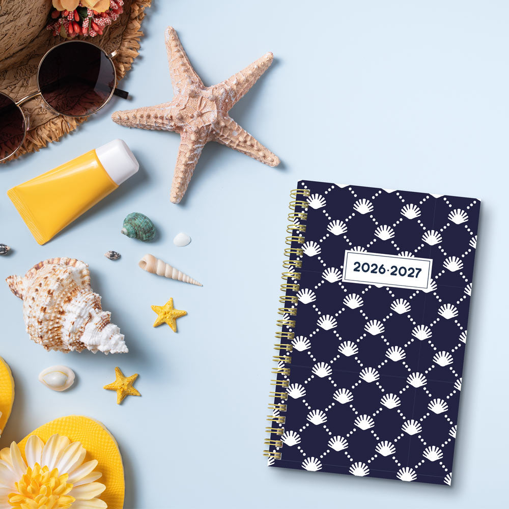 Blueline Academic Weekly Planner, Nautical, 2026-2027 - Bilingual CA114BPH.03 #colour_shells