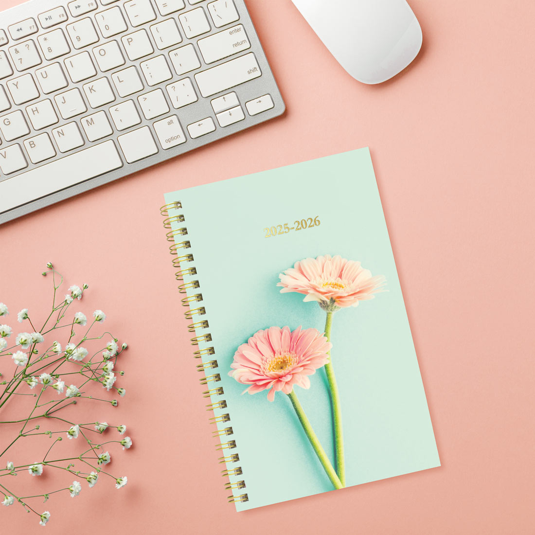 Academic Weekly Planner, Botanical, 2025-2026 - Bilingual - Blueline CA114BPM-26 #colour_botanical blue