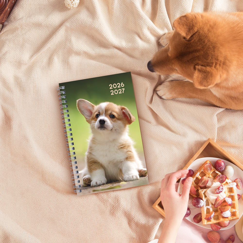 Blueline Academic Weekly Planner, Animal, 2026-2027 CA114PA.02 #colour_dog