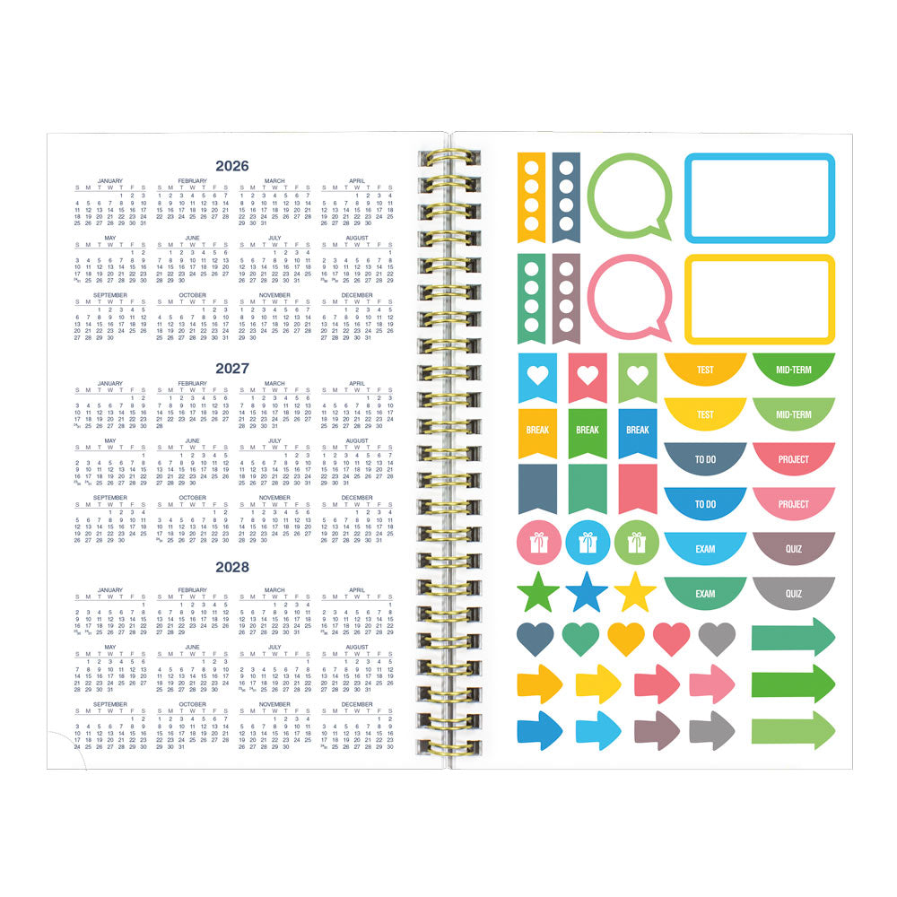 Blueline Academic Weekly Planner, Blossom, 2026-2027 - English CA114PG.01 #colour_blossom-yellow