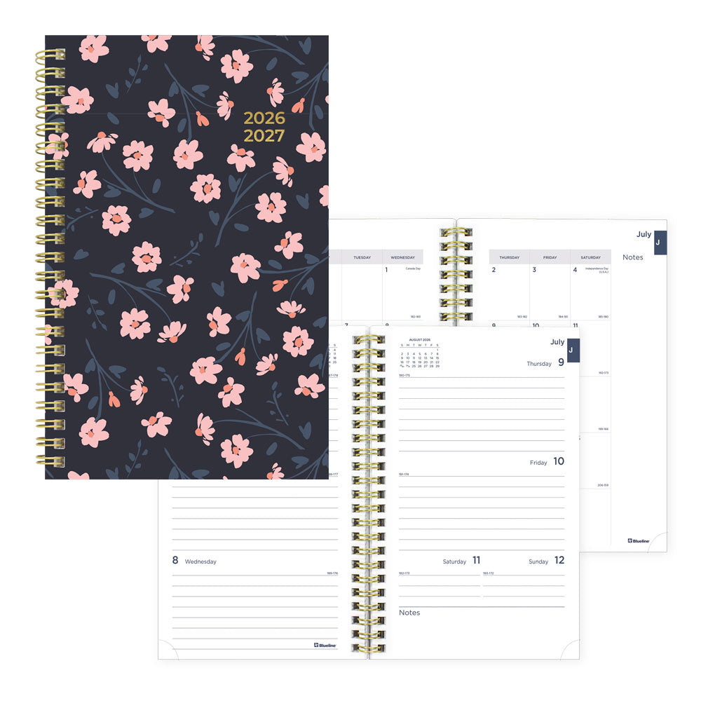 Blueline Academic Weekly Planner, Blossom, 2026-2027 - English CA114PG.02 #colour_blossom-pink
