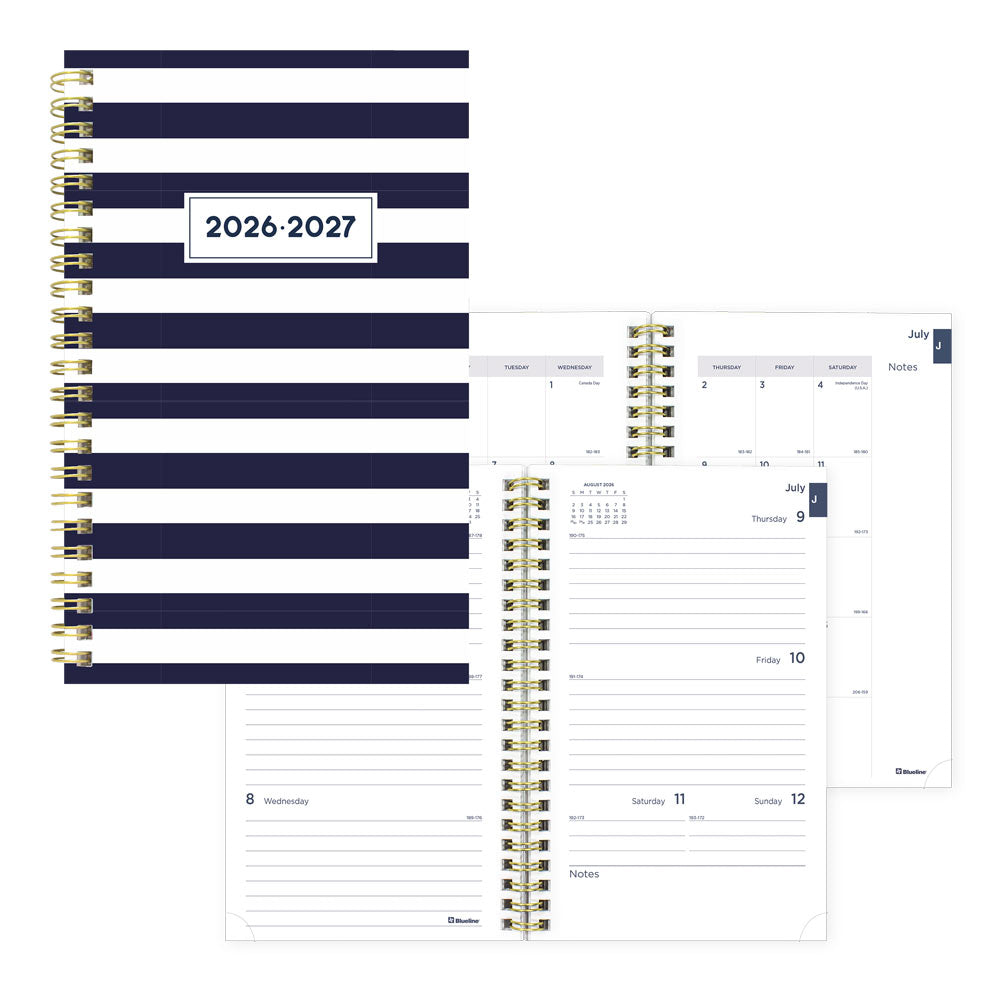 Blueline Academic Weekly Planner, Nautical, 2026-2027 CA114PH.02 #colour_cabana