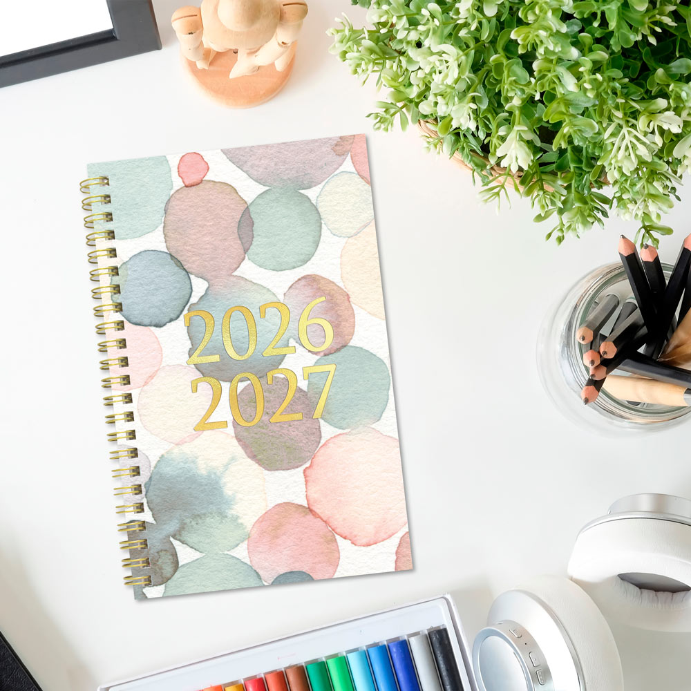 Blueline Academic Weekly Planner, Splash, 2026-2027 CA114PI.01 #colour_raindrops