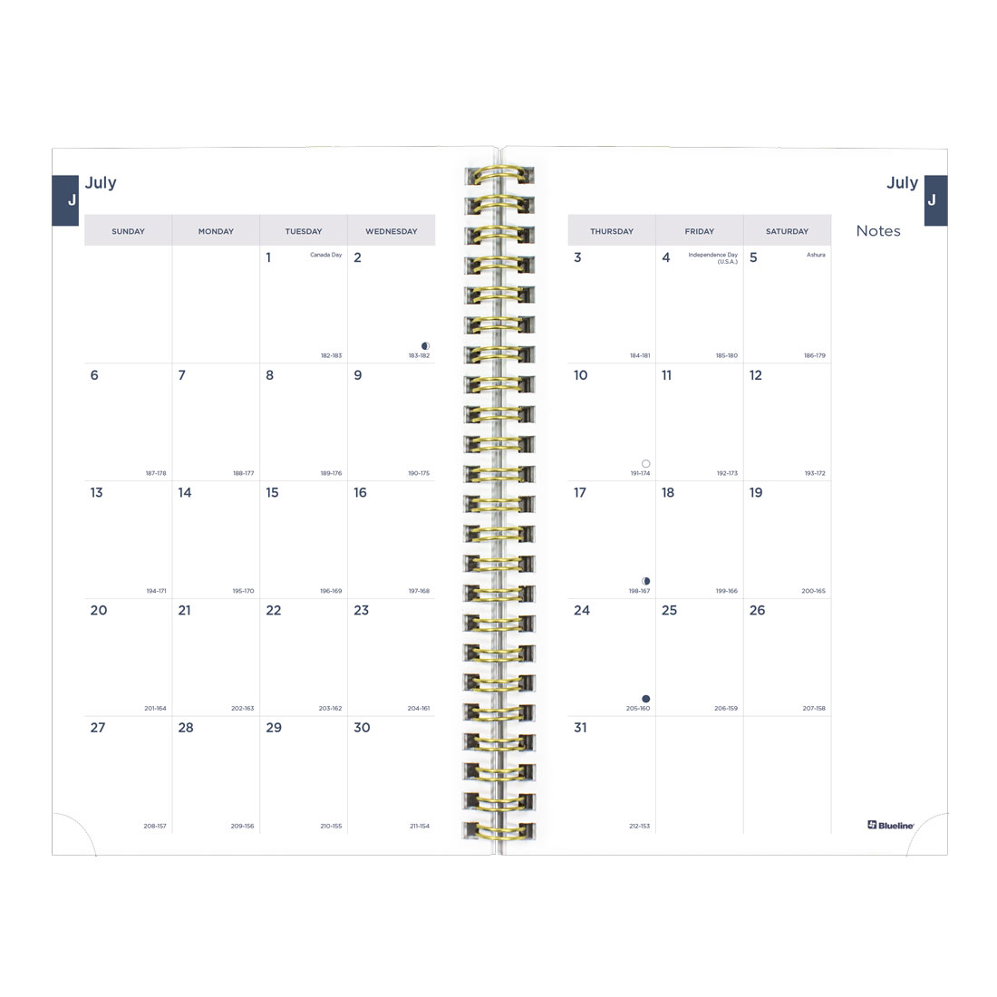 Academic Weekly Planner, Marble, 2025-2026, Blueline CA114PI-26 #colour_marble-pink