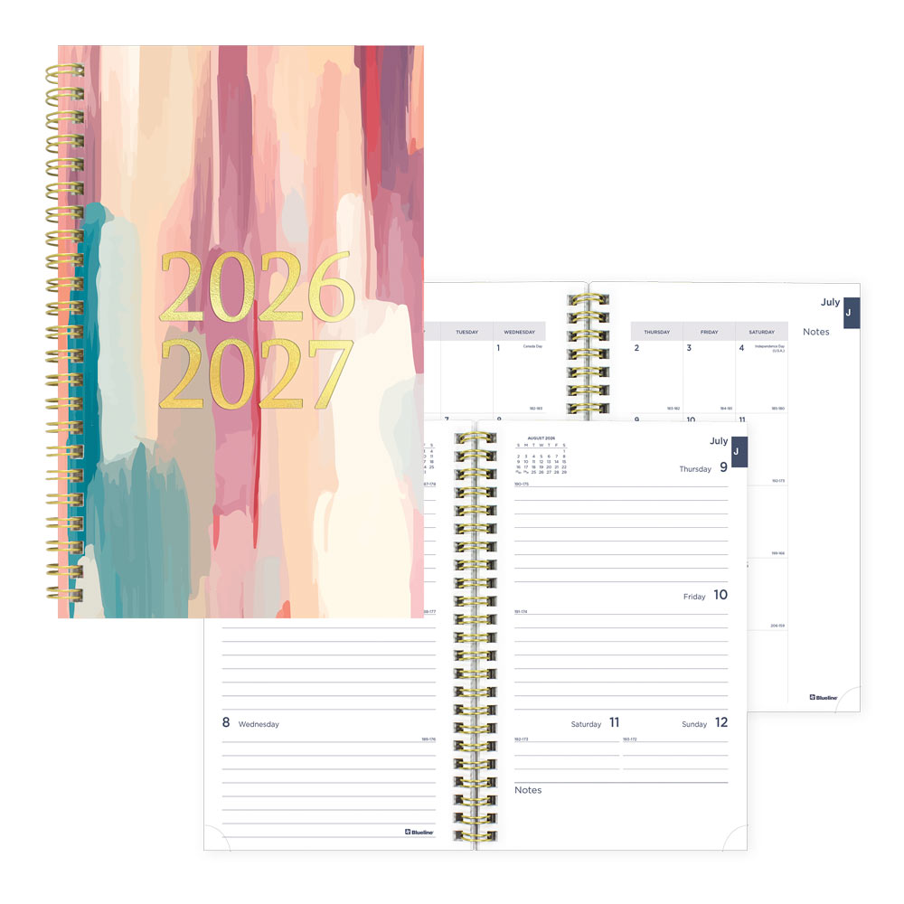 Blueline Academic Weekly Planner, Splash, 2026-2027 CA114PI.02 #colour_waterfalls