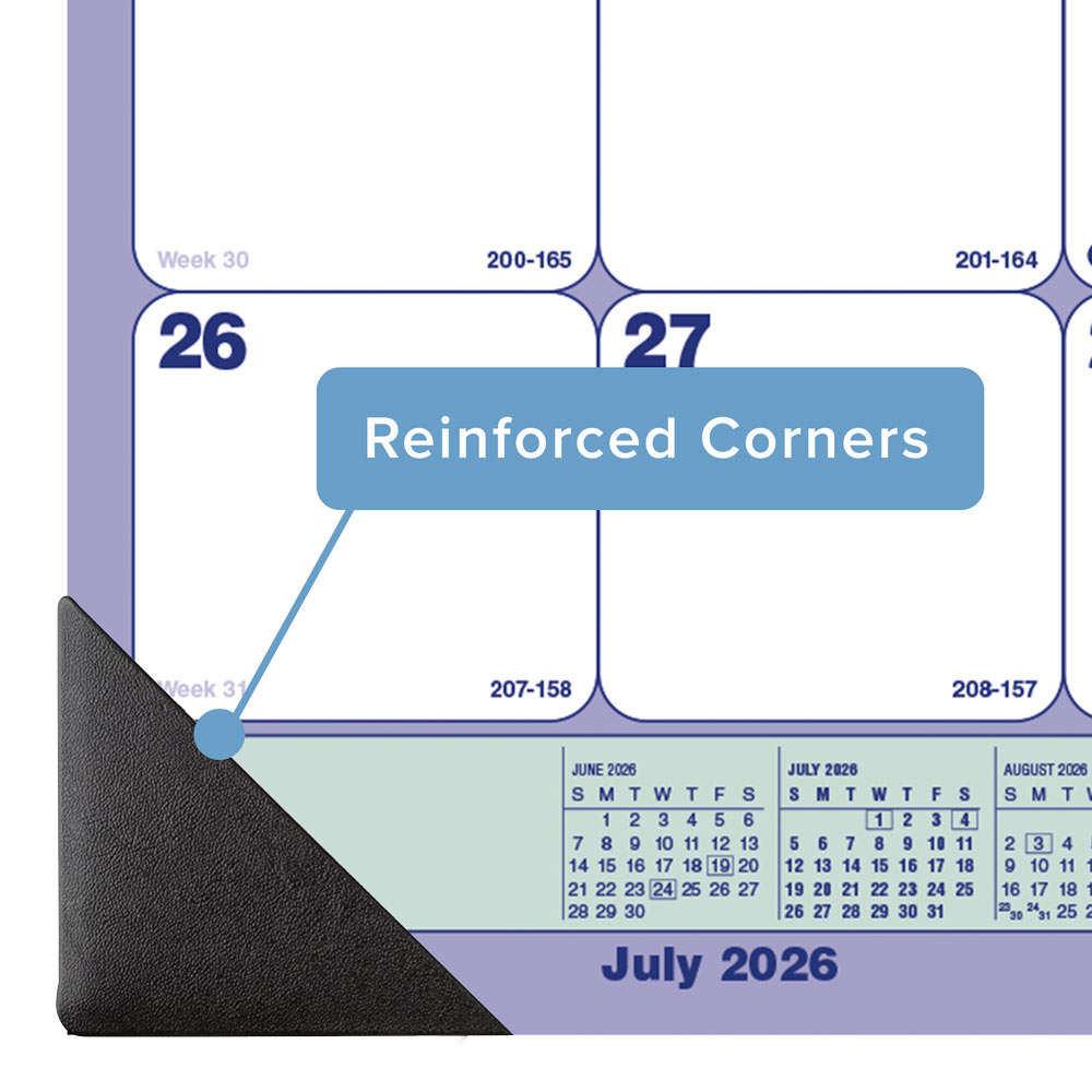 Blueline Academic Monthly Desk Pad Calendar, Classic, 2026-2027 CA181731