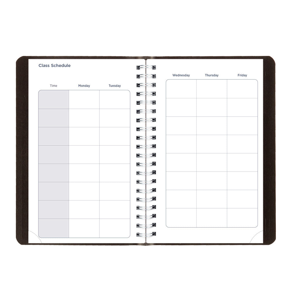 Blueline Academic Daily Planner, Classic Black, 2026-2027 - English CA201.BLK