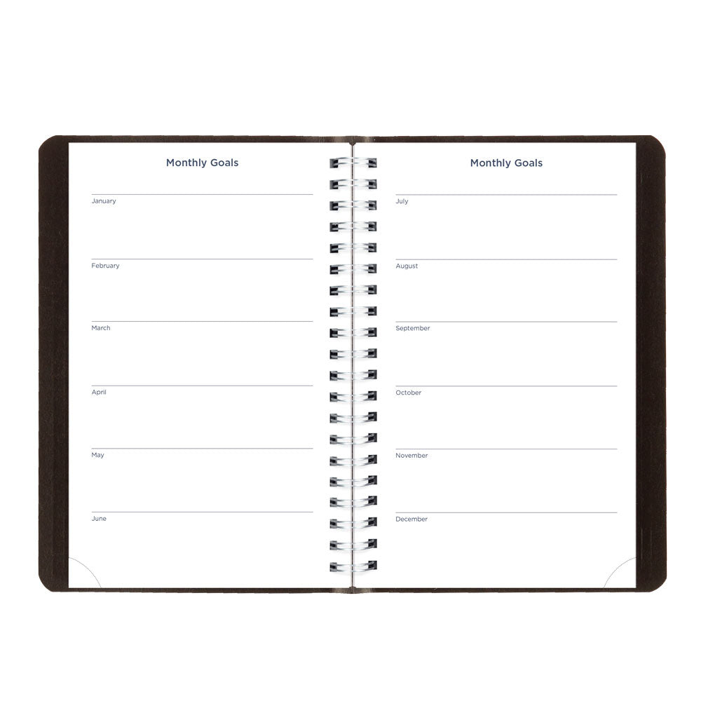 Blueline Academic Daily Planner, Classic Black, 2026-2027 - English CA201.BLK