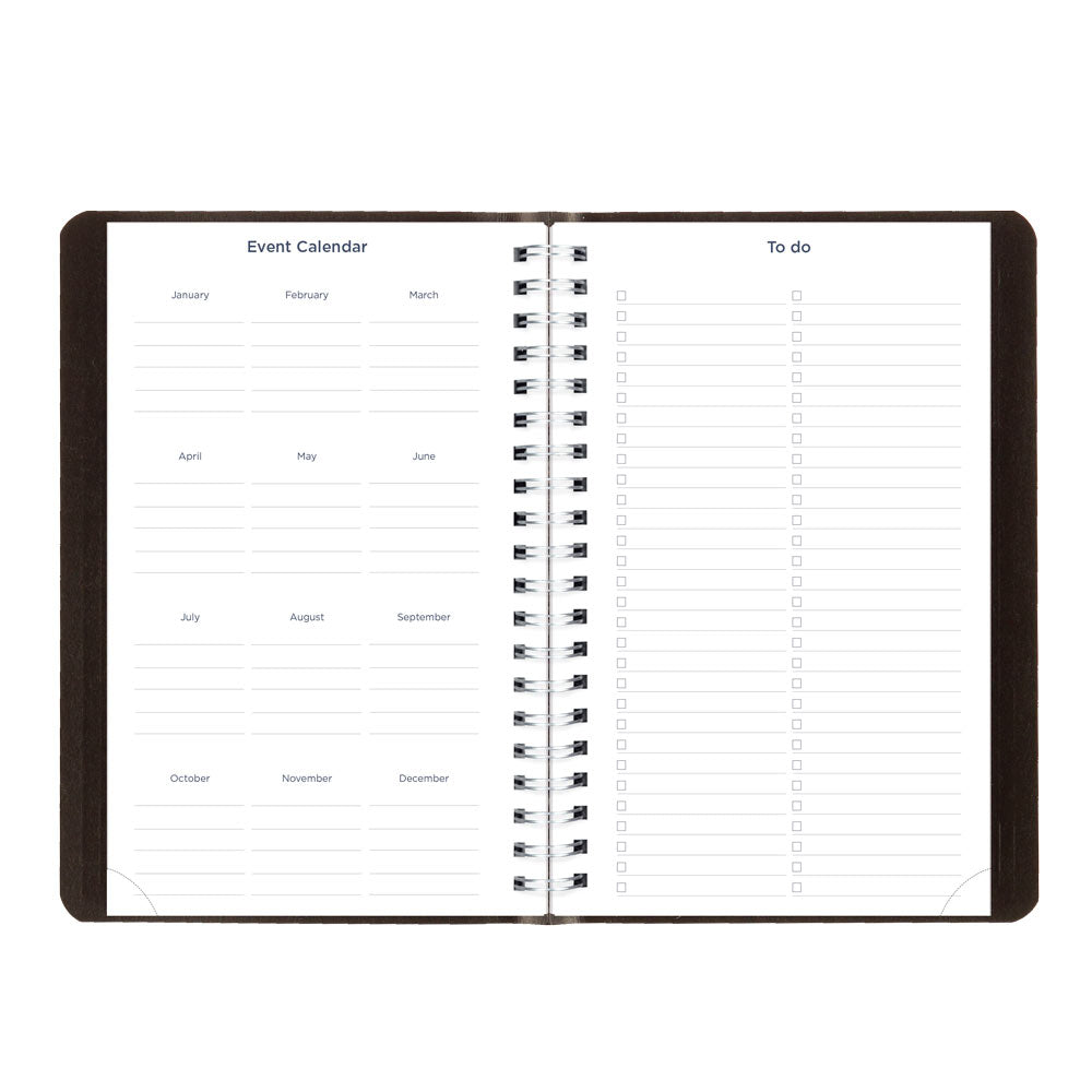 Blueline Academic Daily Planner, Classic Black, 2026-2027 - English CA201.BLK