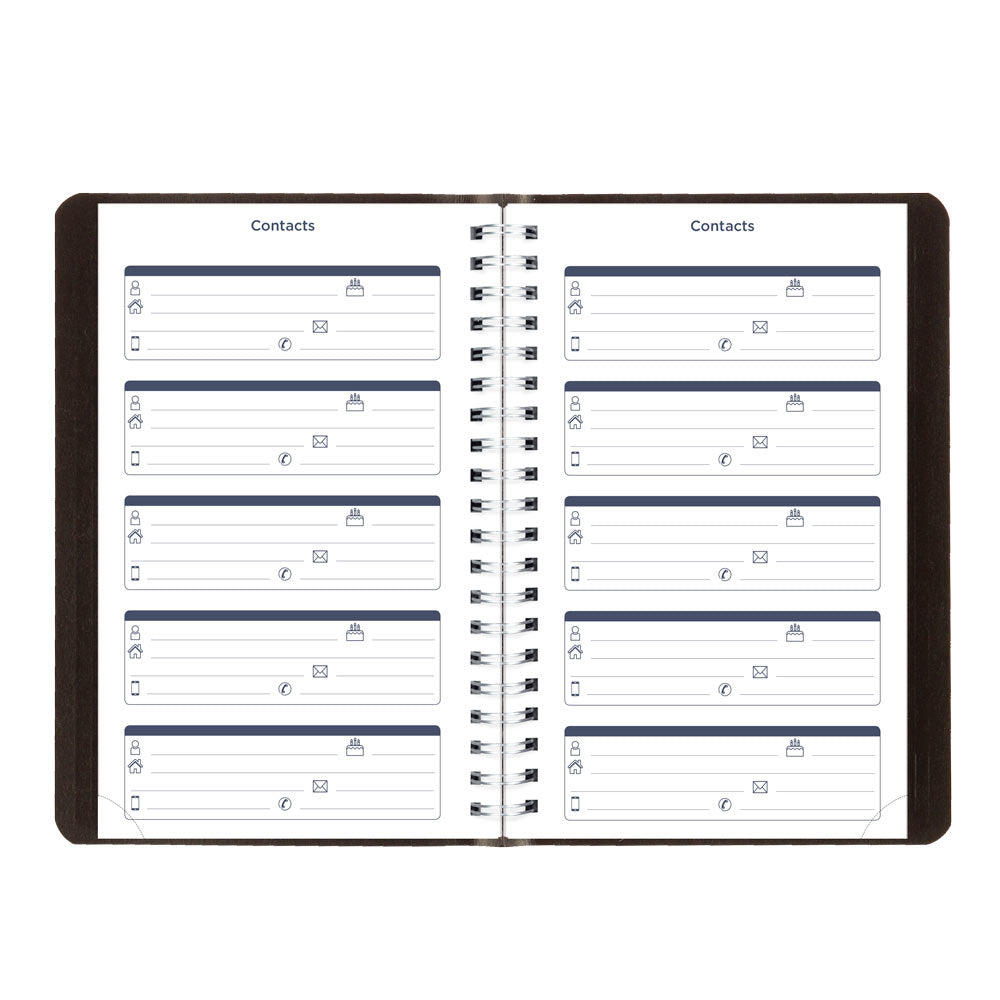 Blueline Academic Daily Planner, Classic Black, 2026-2027 - English CA201.BLK