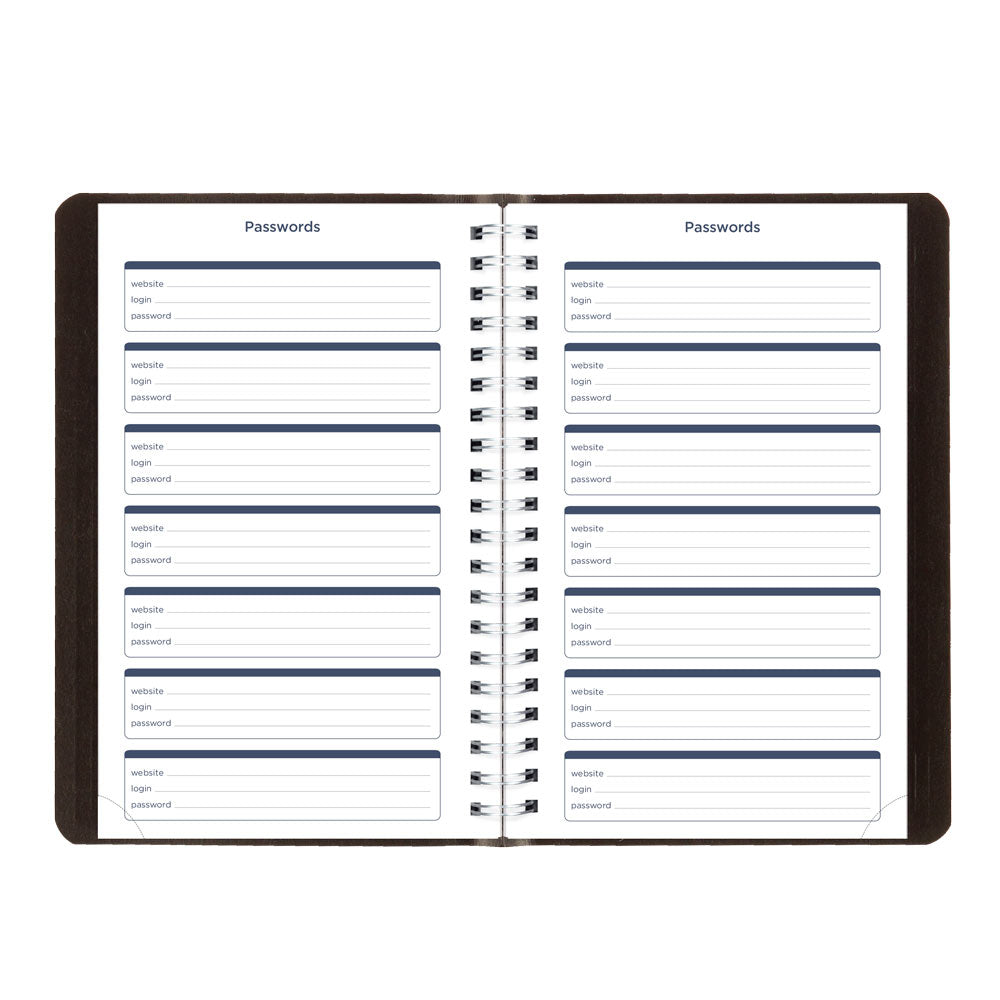 Blueline Academic Daily Planner, Classic Black, 2026-2027 - English CA201.BLK