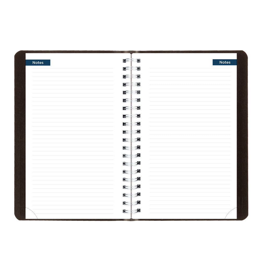 Blueline Academic Daily Planner, Classic Black, 2026-2027 - Bilingual CA201B.BLK