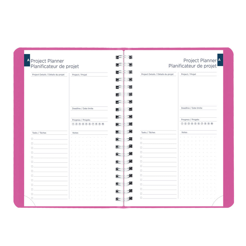 Blueline Academic Daily Planner, Fashion, 2026-2027 - Bilingual CA201BF.01 #colour_fashion-pink