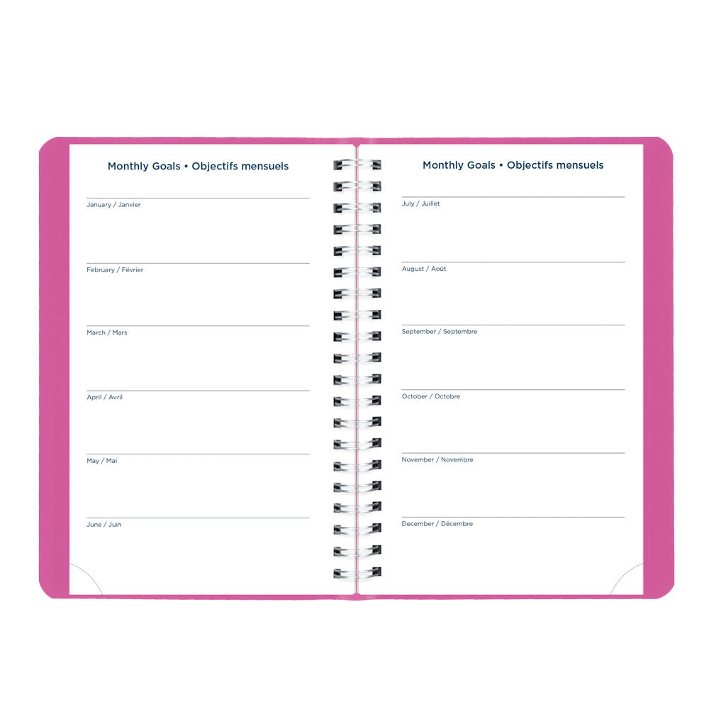 Blueline Academic Daily Planner, Fashion, 2026-2027 - Bilingual CA201BF.01 #colour_fashion-pink