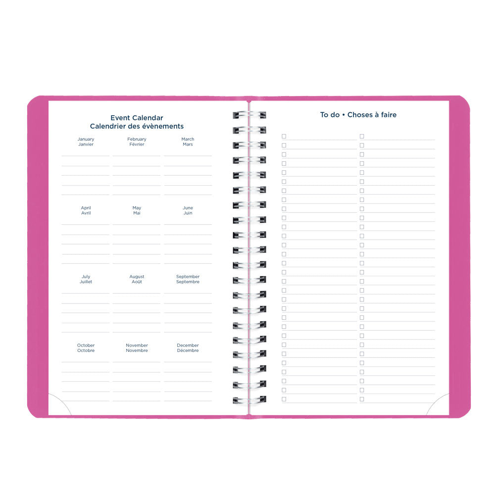 Blueline Academic Daily Planner, Fashion, 2026-2027 - Bilingual CA201BF.01 #colour_fashion-pink