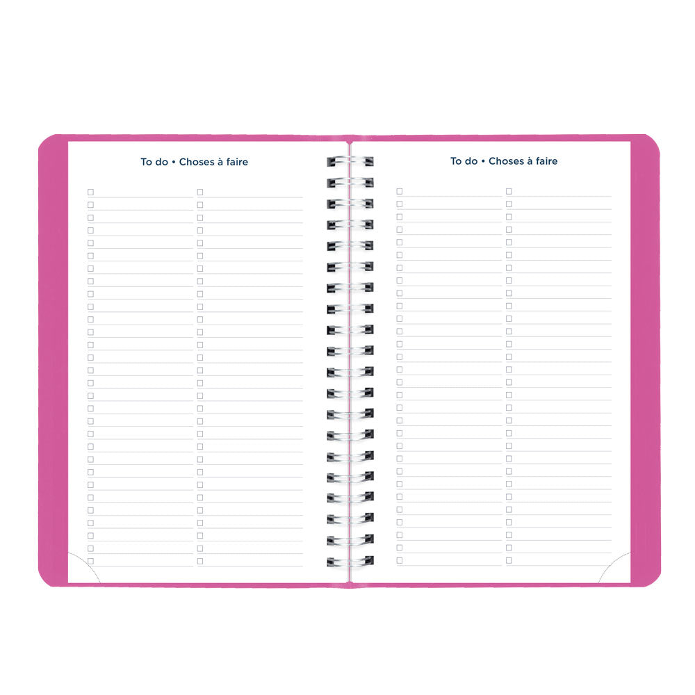 Blueline Academic Daily Planner, Fashion, 2026-2027 - Bilingual CA201BF.01 #colour_fashion-pink