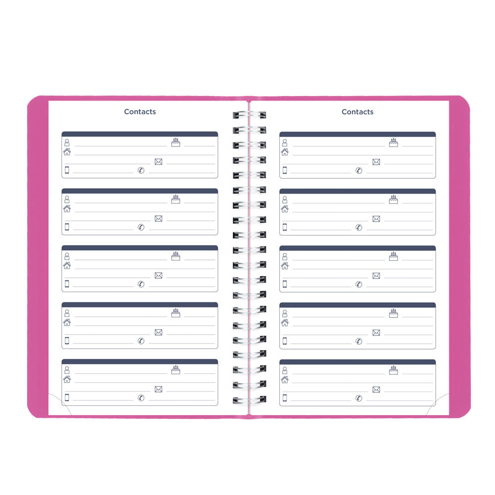 Blueline Academic Daily Planner, Fashion, 2026-2027 - Bilingual CA201BF.01 #colour_fashion-pink