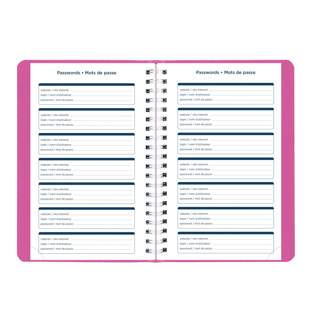 Blueline Academic Daily Planner, Fashion, 2026-2027 - Bilingual CA201BF.01 #colour_fashion-pink