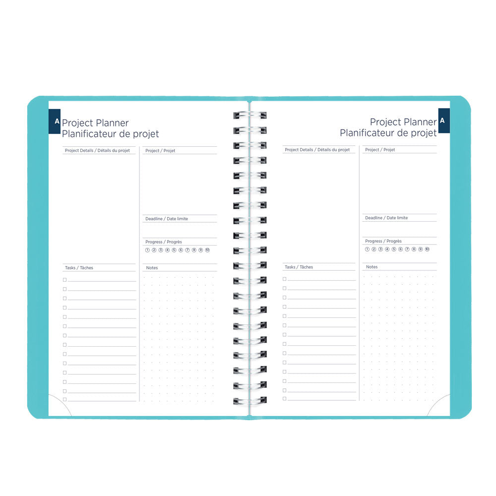 Blueline Academic Daily Planner, Fashion, 2026-2027 - Bilingual CA201BF.02 #colour_fashion-blue