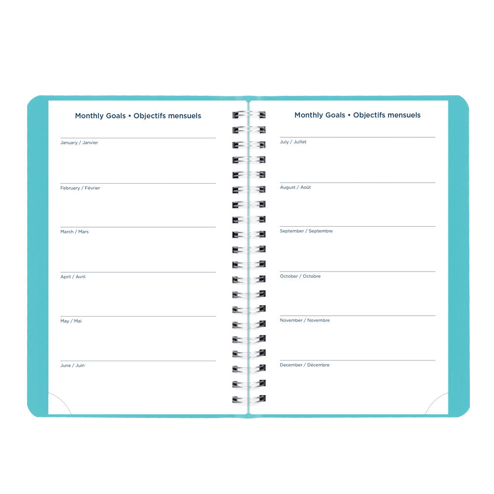 Blueline Academic Daily Planner, Fashion, 2026-2027 - Bilingual CA201BF.02 #colour_fashion-blue