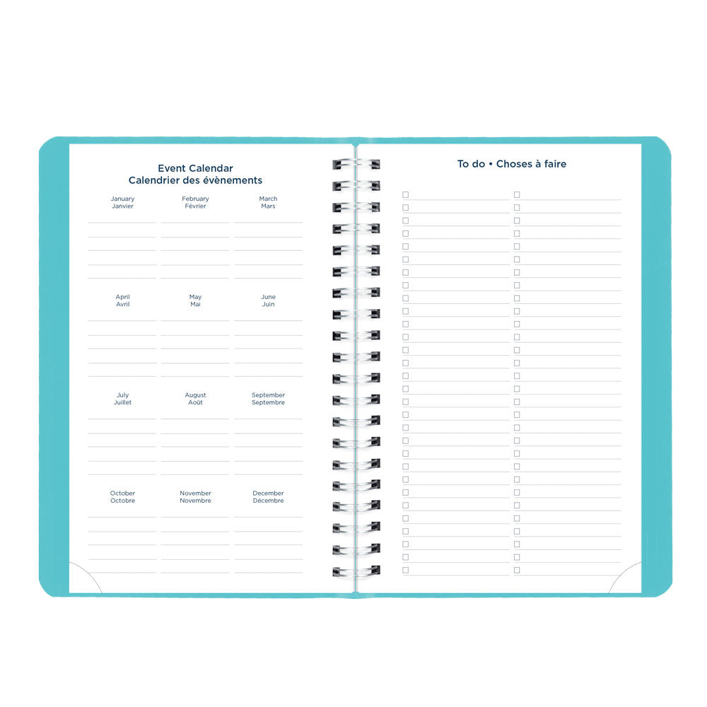 Blueline Academic Daily Planner, Fashion, 2026-2027 - Bilingual CA201BF.02 #colour_fashion-blue