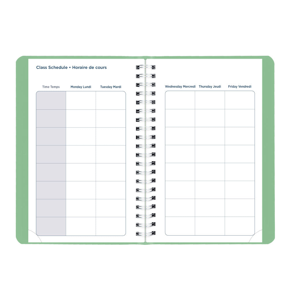 Blueline Academic Daily Planner, Fashion, 2026-2027 - Bilingual CA201BF.03 #colour_fashion-green