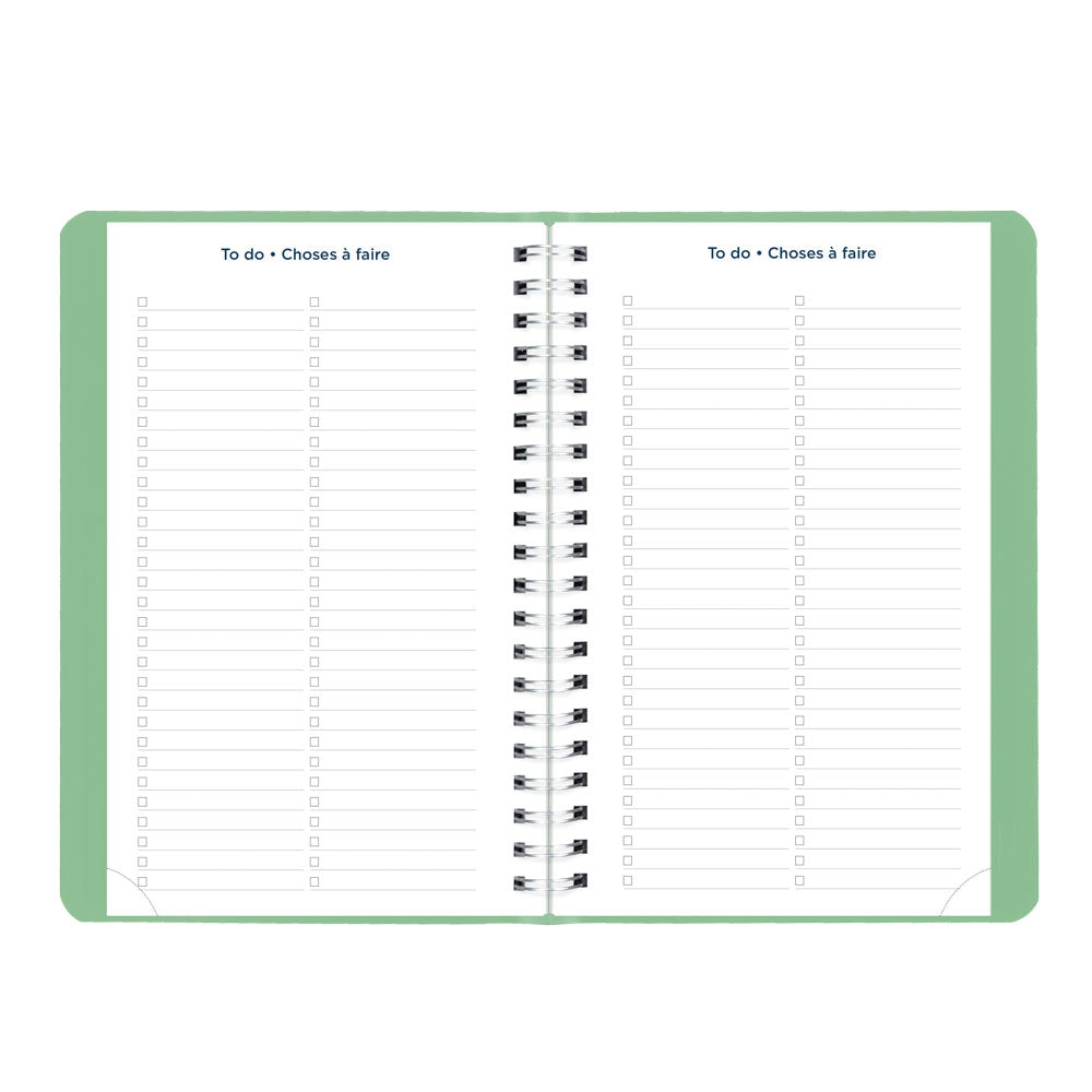 Blueline Academic Daily Planner, Fashion, 2026-2027 - Bilingual CA201BF.03 #colour_fashion-green
