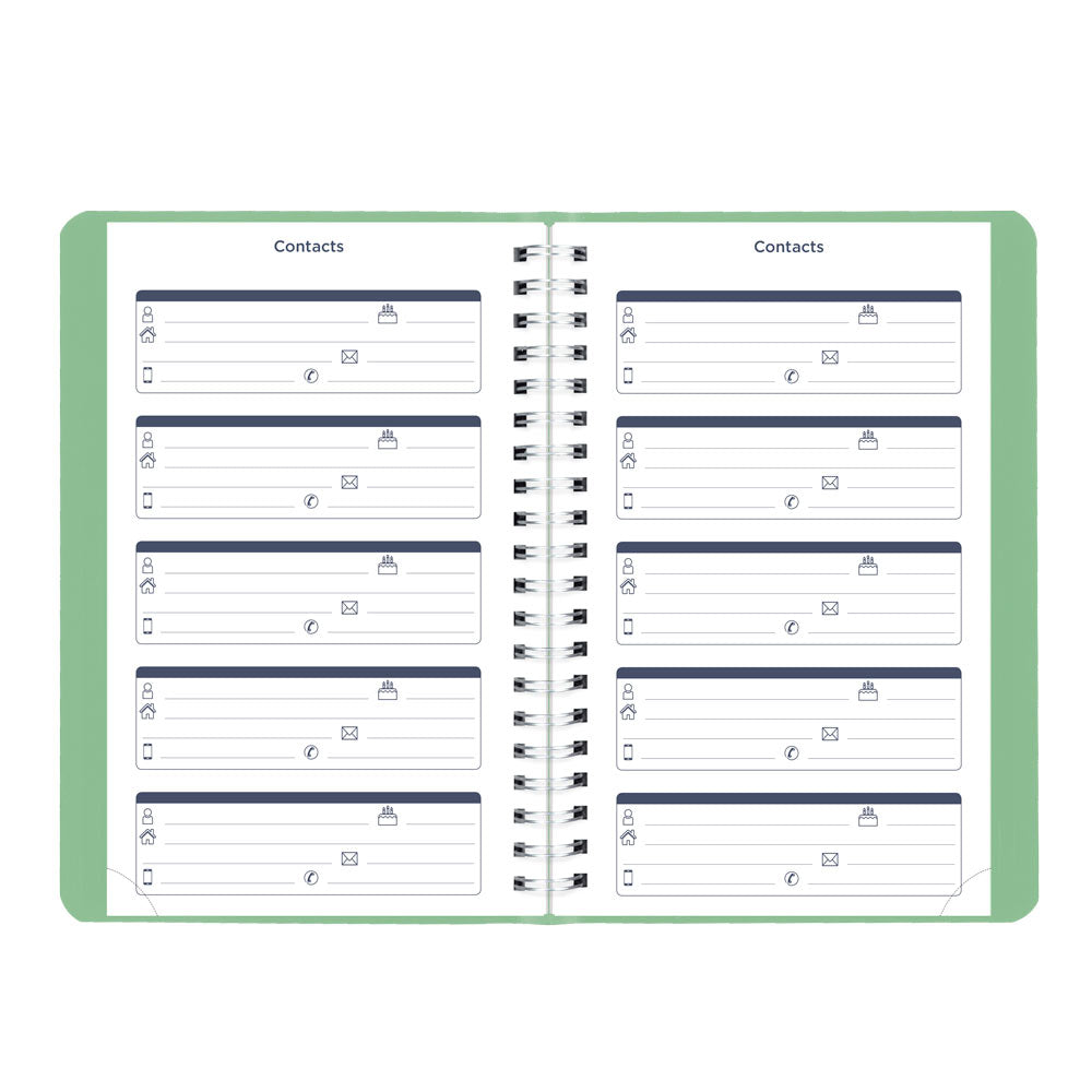 Blueline Academic Daily Planner, Fashion, 2026-2027 - Bilingual CA201BF.03 #colour_fashion-green