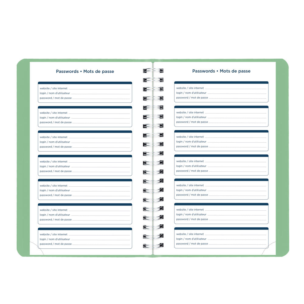 Blueline Academic Daily Planner, Fashion, 2026-2027 - Bilingual CA201BF.03 #colour_fashion-green