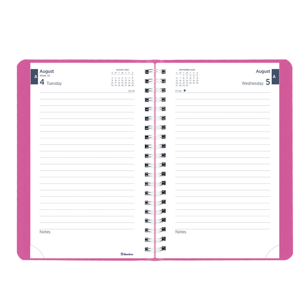 Blueline Academic Daily Planner, Fashion, 2026-2027 - English CA201F.01 #colour_fashion-pink