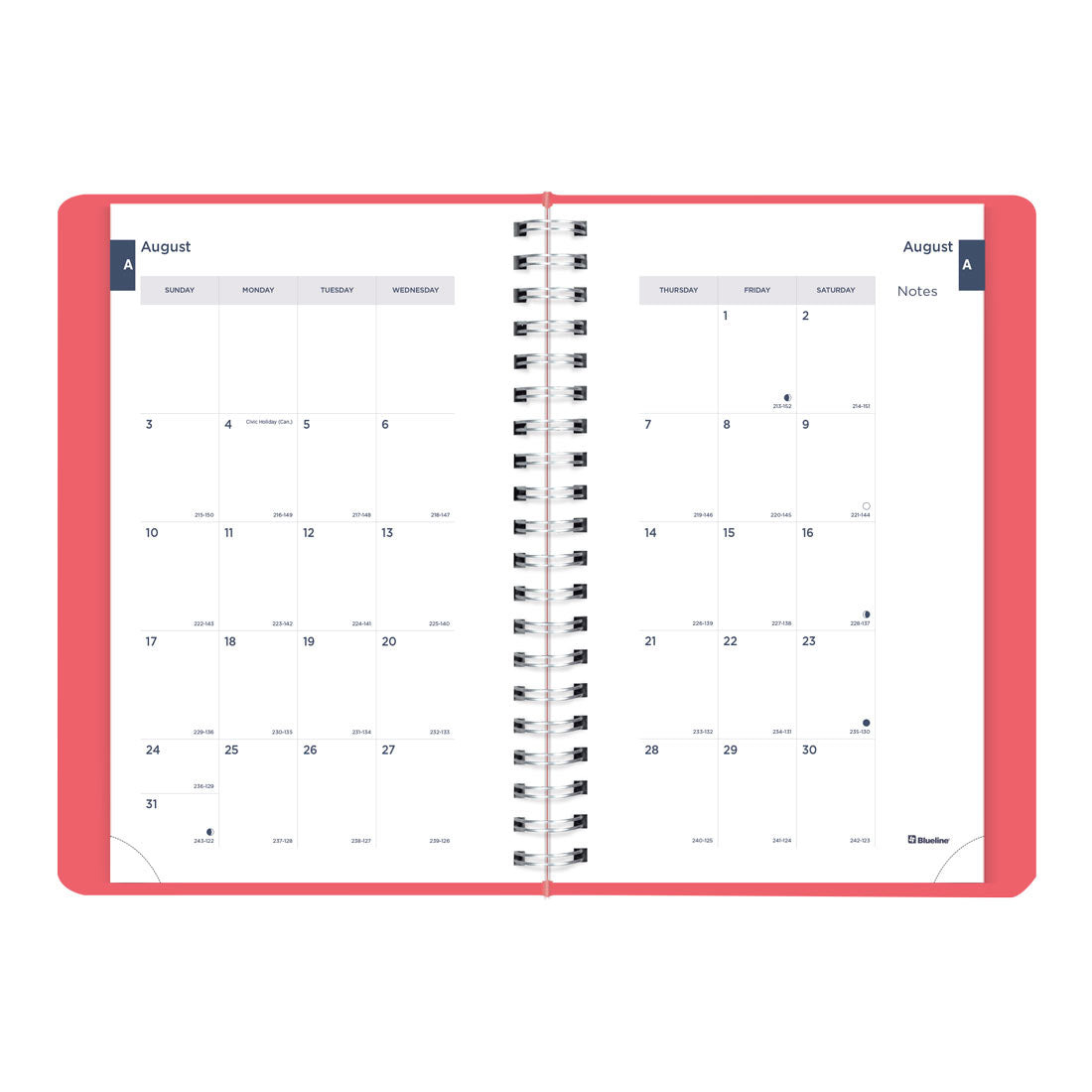 Academic Daily Planner, Fashion, 2025-2026, Blueline CA201F-26 #colour_fashion-pink